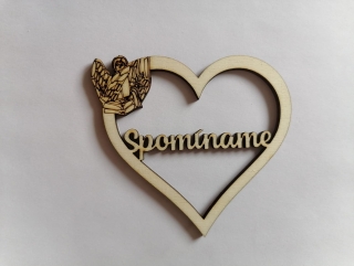 Výrez Srdce 8cm - Spomíname9