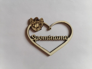 Výrez Srdce 8cm - Spomíname16