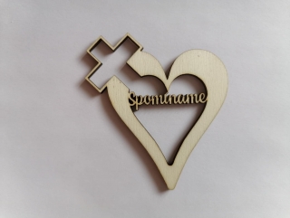 Výrez Srdce 8cm - Spomíname17