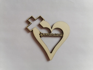Výrez Srdce 8cm - Spomíname19