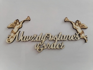 Navždy ostaneš v srdci 16,5 x 7,5cm