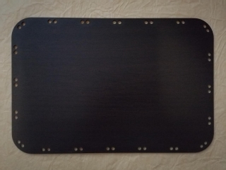 Sololitové dno obdĺžnik wenge 30x20cm - zagulatené