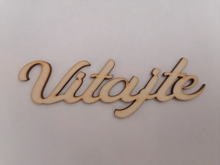 Nápis - Vitajte5 11x3,5cm