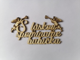 S láskou spomíname 13x7cm - babička 2