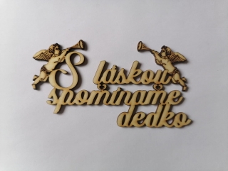 S láskou spomíname 13x7cm - dedko 2