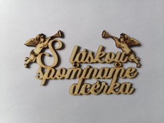 S láskou spomíname 13x7cm - dcérka 2