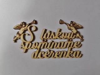S láskou spomíname 13x7cm - dcérenka 2