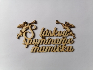S láskou spomíname 13x7cm - mamička 2
