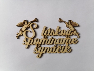 S láskou spomíname 13x7cm - synáčik 2