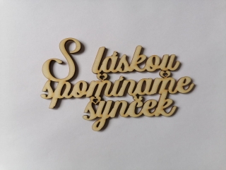S láskou spomíname 13x7cm - synček 1
