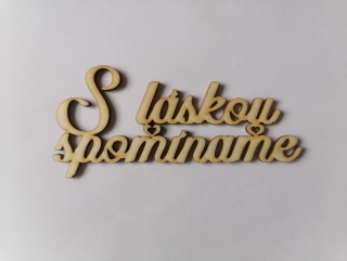 S láskou spomíname 13 x 7cm - v.1