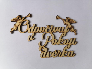 Odpočívaj v pokoji 14 x 7cm - dcérka2