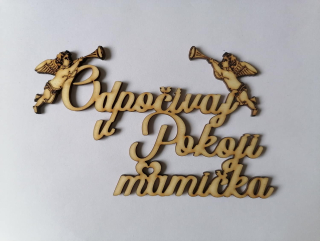 Odpočívaj v pokoji 14 x 7cm - mamička2