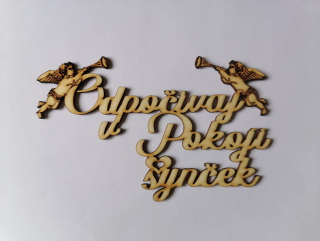 Odpočívaj v pokoji 14 x 7cm - synček1
