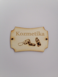 Tabuľka Kozmetika 5x3cm