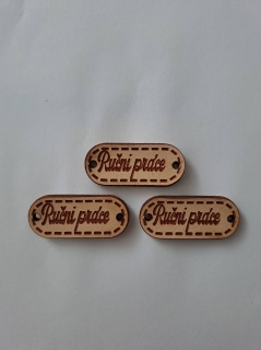 Kožený štítok 35x10 Ruční práce