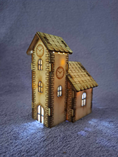 Kostolík 8x5,5cm  - s LED osvetlením