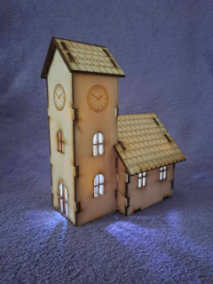 Kostolík 13x8,5cm  - s LED osvetlením