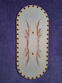 Preglejkový poklop na chlebník oválny 3mm typ č.5 - 33,5x14,5cm ( na úchytku)