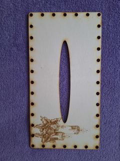 Kapesníkovník s otvorom č.46 - 25x13cm