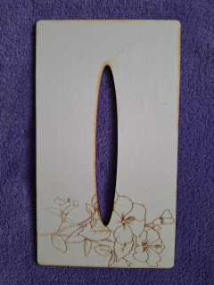 Kapesníkovník s otvorom bez dierok č.61 - 25x13cm