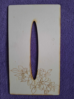 Kapesníkovník s otvorom bez dierok č.62 - 25x13cm