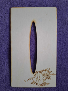 Kapesníkovník s otvorom bez dierok č.64 - 25x13cm