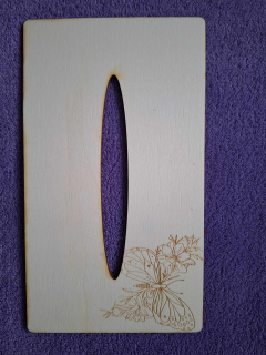 Kapesníkovník s otvorom bez dierok č.66 - 25x13cm