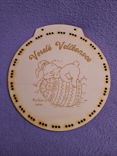 Základ na veľkonočný vrkočový veniec č. 2