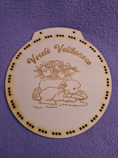 Základ na veľkonočný vrkočový veniec č. 9