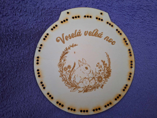 Veľkonočný vrkočový veniec č.1 (Slov.text)