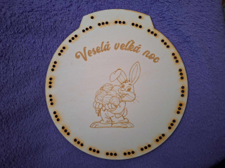 Veľkonočný vrkočový veniec č.2 (Slov.text)