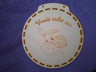 Veľkonočný vrkočový veniec č.7 (Slov.text)