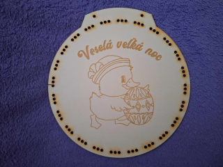 Veľkonočný vrkočový veniec č.13 (Slov.text)