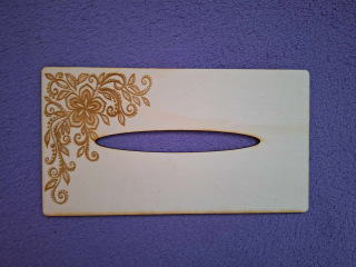 Kapesníkovník s otvorom bez dierok č.77- 25x13cm