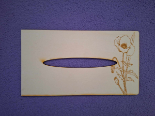 Kapesníkovník s otvorom bez dierok č.78- 25x13cm