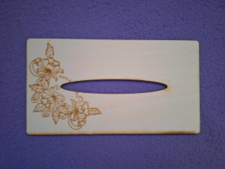 Kapesníkovník s otvorom bez dierok č.84- 25x13cm