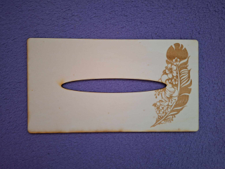 Kapesníkovník s otvorom bez dierok č.86 - 25x13cm