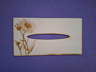 Kapesníkovník s otvorom bez dierok č.91 - 25x13cm