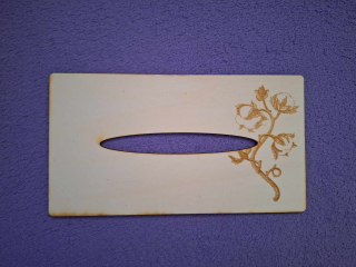 Kapesníkovník s otvorom bez dierok č.96 - 25x13cm