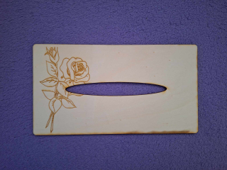 Kapesníkovník s otvorom bez dierok č.97 - 25x13cm