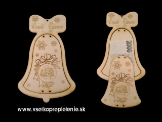 Zvon na darovanie Veselé Vánoce typ1 (český text)