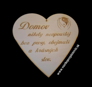 Srdce s textom - typ9 (český text)