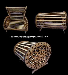 Forma na pletenie - TRUHLIČKA(elipsa)