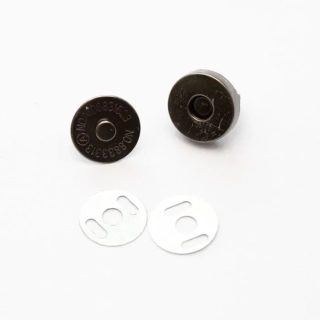 Magnetické zapínanie Ø14 mm - čierne