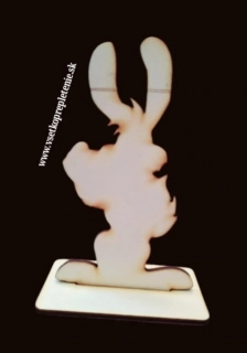 Zajac na podstavci 15cm - typ4