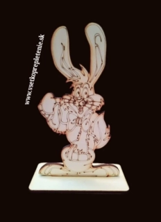 Gravírovaný zajac na podstavci 15cm - typ6