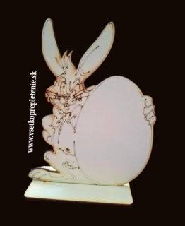 Gravírovaný zajac na podstavci 10cm - typ7