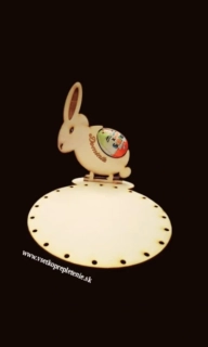 Košík so zajacom na Kinder vajce