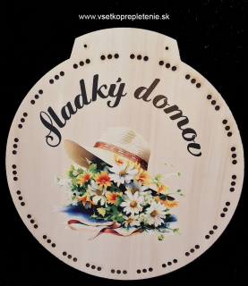 3D vrkočový veniec UV tlač - Sladký domov č.5